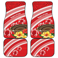 Kingdom Of Tonga Emancipation Day Car Mats Tongan Ngatu With Kumete Red