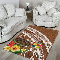 Kingdom Of Tonga Emancipation Day Area Rug Tongan Ngatu With Kumete Brown