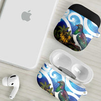 Kekeru New Zealand Matariki AirPods Case Kukupa Kowhai Maori New Year Blue Version LT14 - Polynesian Pride