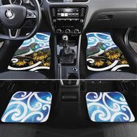 Kekeru New Zealand Matariki Car Mats Kukupa Kowhai Maori New Year Blue Version LT14 Set 4pcs Blue - Polynesian Pride
