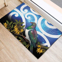Kekeru New Zealand Matariki Rubber Doormat Kukupa Kowhai Maori New Year Blue Version LT14 - Polynesian Pride