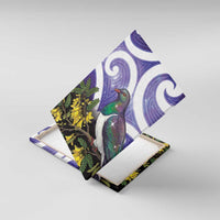 Kekeru New Zealand Matariki Canvas Wall Art Kukupa Kowhai Maori New Year Purple Version LT14 With Frame Purple - Polynesian Pride