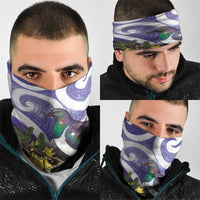 Kekeru New Zealand Matariki Neck Gaiter Kukupa Kowhai Maori New Year Purple Version LT14 - Polynesian Pride