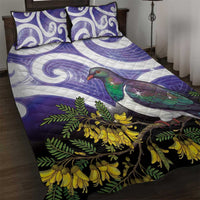Kekeru New Zealand Matariki Quilt Bed Set Kukupa Kowhai Maori New Year Purple Version LT14 Purple - Polynesian Pride