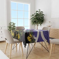 Kekeru New Zealand Matariki Tablecloth Kukupa Kowhai Maori New Year Purple Version LT14 - Polynesian Pride