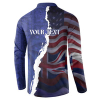 Personalized Hawaii Statehood Day Button Sweatshirt 66th Anniversary - Polynesian Pride