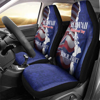 Personalized Hawaii Statehood Day Car Seat Cover 66th Anniversary - Polynesian Pride