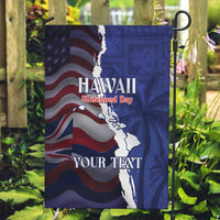 Personalized Hawaii Statehood Day Garden Flag 66th Anniversary - Polynesian Pride