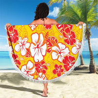 Yellow Hawaii Hibiscus Beach Blanket Tropical Flowers Seamless Pattern LT14 - Polynesian Pride