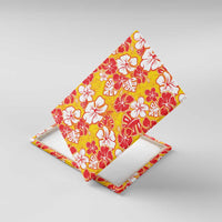 Yellow Hawaii Hibiscus Canvas Wall Art Tropical Flowers Seamless Pattern LT14 With Frame Yellow - Polynesian Pride
