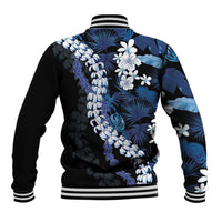 Polu Aloha Hawaii Lei Baseball Jacket Tropical Flowers Elegant Vibe - Polynesian Pride