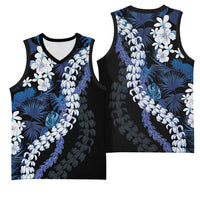 Polu Aloha Hawaii Lei Basketball Jersey Tropical Flowers Elegant Vibe - Polynesian Pride