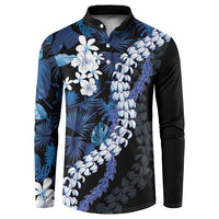 Polu Aloha Hawaii Lei Button Sweatshirt Tropical Flowers Elegant Vibe - Polynesian Pride