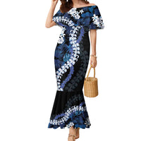 Polu Aloha Hawaii Lei Mermaid Dress Tropical Flowers Elegant Vibe - Polynesian Pride