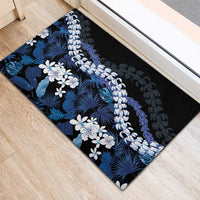 Polu Aloha Hawaii Lei Rubber Doormat Tropical Flowers Elegant Vibe - Polynesian Pride