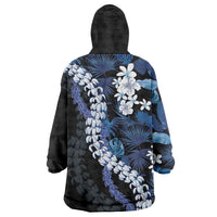 Polu Aloha Hawaii Lei Wearable Blanket Hoodie Tropical Flowers Elegant Vibe - Polynesian Pride