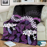 Poni Aloha Hawaii Lei Blanket Tropical Flowers Elegant Vibe - Polynesian Pride