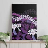 Poni Aloha Hawaii Lei Canvas Wall Art Tropical Flowers Elegant Vibe - Polynesian Pride