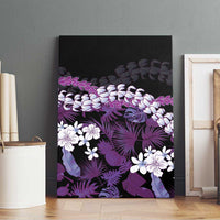Poni Aloha Hawaii Lei Canvas Wall Art Tropical Flowers Elegant Vibe - Polynesian Pride