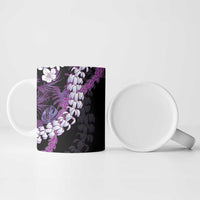 Poni Aloha Hawaii Lei Ceramic Mug Tropical Flowers Elegant Vibe - Polynesian Pride