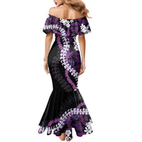 Poni Aloha Hawaii Lei Family Matching Mermaid Dress and Hawaiian Shirt Tropical Flowers Elegant Vibe - Polynesian Pride