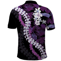 Poni Aloha Hawaii Lei Polo Shirt Tropical Flowers Elegant Vibe - Polynesian Pride