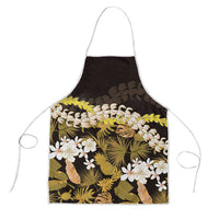 Kula Aloha Hawaii Lei Apron Tropical Flowers Elegant Vibe - Polynesian Pride