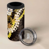 Kula Aloha Hawaii Lei 4 in 1 Can Cooler Tumbler Tropical Flowers Elegant Vibe - Polynesian Pride