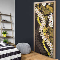 Kula Aloha Hawaii Lei Door Cover Tropical Flowers Elegant Vibe - Polynesian Pride