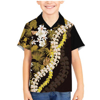 Kula Aloha Hawaii Lei Family Matching Mermaid Dress and Hawaiian Shirt Tropical Flowers Elegant Vibe - Polynesian Pride