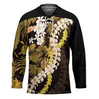 Kula Aloha Hawaii Lei Hockey Jersey Tropical Flowers Elegant Vibe - Polynesian Pride