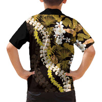 Kula Aloha Hawaii Lei Kid Hawaiian Shirt Tropical Flowers Elegant Vibe - Polynesian Pride