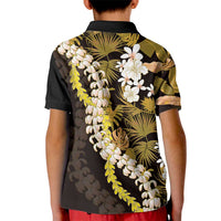 Kula Aloha Hawaii Lei Kid Polo Shirt Tropical Flowers Elegant Vibe - Polynesian Pride