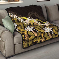 Kula Aloha Hawaii Lei Quilt Tropical Flowers Elegant Vibe - Polynesian Pride