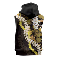 Kula Aloha Hawaii Lei Sleeveless Hoodie Tropical Flowers Elegant Vibe - Polynesian Pride