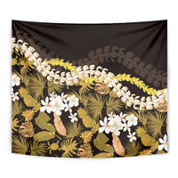 Kula Aloha Hawaii Lei Tapestry Tropical Flowers Elegant Vibe - Polynesian Pride