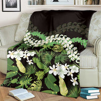 Omaomao Aloha Hawaii Lei Blanket Tropical Flowers Elegant Vibe - Polynesian Pride