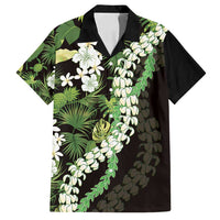Omaomao Aloha Hawaii Lei Family Matching Long Sleeve Bodycon Dress and Hawaiian Shirt Tropical Flowers Elegant Vibe - Polynesian Pride