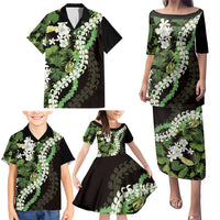 Omaomao Aloha Hawaii Lei Family Matching Puletasi and Hawaiian Shirt Tropical Flowers Elegant Vibe - Polynesian Pride