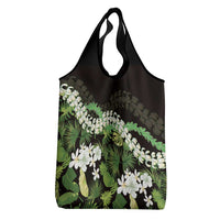 Omaomao Aloha Hawaii Lei Grocery Bag Tropical Flowers Elegant Vibe - Polynesian Pride