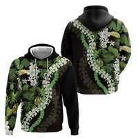 Omaomao Aloha Hawaii Lei Hoodie Tropical Flowers Elegant Vibe - Polynesian Pride