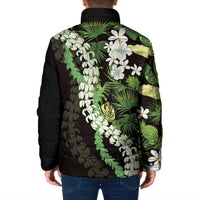 Omaomao Aloha Hawaii Lei Padded Jacket Tropical Flowers Elegant Vibe - Polynesian Pride