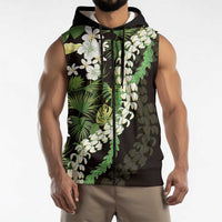 Omaomao Aloha Hawaii Lei Sleeveless Zip Hoodie Tropical Flowers Elegant Vibe LT14 - Polynesian Pride