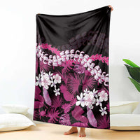 Akala Aloha Hawaii Lei Blanket Tropical Flowers Elegant Vibe - Polynesian Pride