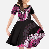 Akala Aloha Hawaii Lei Family Matching Short Sleeve Bodycon Dress and Hawaiian Shirt Tropical Flowers Elegant Vibe - Polynesian Pride