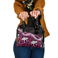 Akala Aloha Hawaii Lei Shoulder Handbag Tropical Flowers Elegant Vibe LT14 One Size Pink - Polynesian Pride