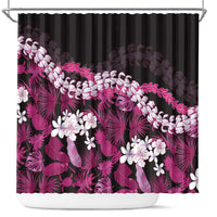 Akala Aloha Hawaii Lei Shower Curtain Tropical Flowers Elegant Vibe - Polynesian Pride
