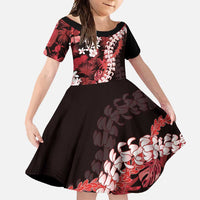 Ulaula Aloha Hawaii Lei Family Matching Summer Maxi Dress and Hawaiian Shirt Tropical Flowers Elegant Vibe - Polynesian Pride