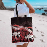 Ulaula Aloha Hawaii Lei Tote Bag Tropical Flowers Elegant Vibe - Polynesian Pride