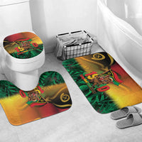 Vanuatu Independence Day Bathroom Set Chibi Boar Proud To Be A Ni-Van LT14 Mat Set Only (3 pcs) One Size Multicolor - Polynesian Pride